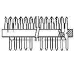 TE CONNECTIVITY 矩形连接器 - 板载/直接线对板 111356-3