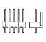 TE CONNECTIVITY 矩形连接器 - 针座 - 公插针 647075-3