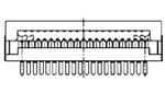 TE CONNECTIVITY 矩形连接器 - 板载/直接线对板 6437006-8