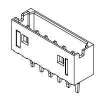 CJT/深圳长江连接器 矩形连接器 - 针座 - 公插针 A2004WV-8P