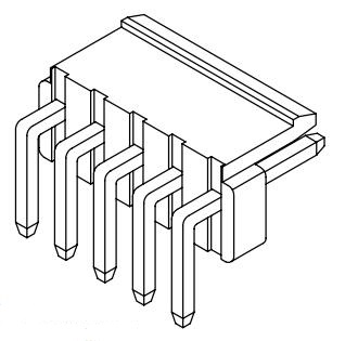 CJT/深圳长江连接器 矩形连接器 - 针座 - 公插针 A3963WR-3P