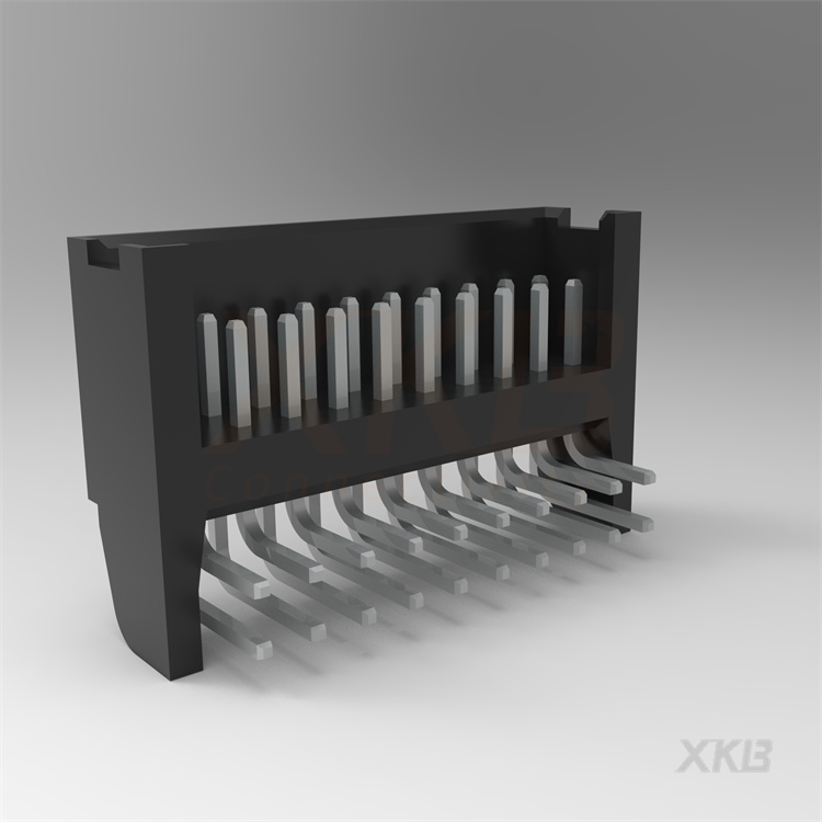XKB CONNECTIVITY/中国星坤 矩形连接器 - 针座 - 公插针 X2530WR-2x10-PTSN