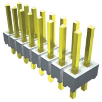 SAMTEC 矩形连接器 - 针座 - 公插针 HTSW-102-07-TM-S