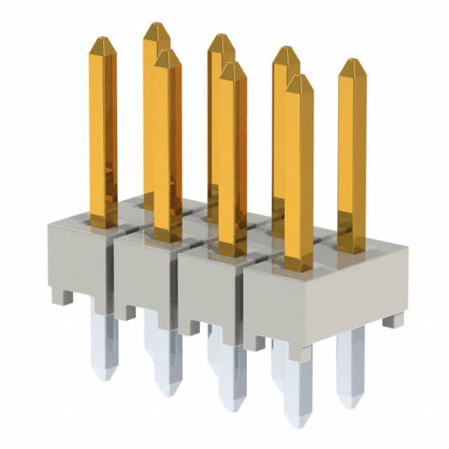 SAMTEC 矩形连接器 - 针座 - 公插针 HTSW-104-07-L-D