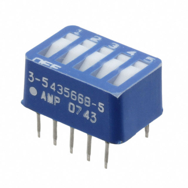 TE CONNECTIVITY 拨码开关 3-5435668-5