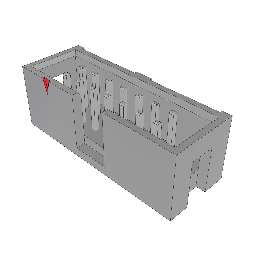 SAMTEC 矩形连接器 - 针座 - 公插针 HTST-107-04-T-D-RA