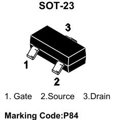 PJSEMI/平晶微 场效应管(MOSFET) PJM84PSA