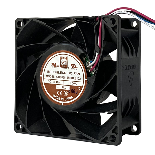 ORION FANS 风扇和热管理 OD8038-48HBXE10A