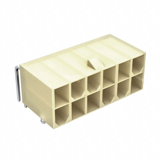 MOLEX 矩形连接器 - 针座 - 公插针 39300124