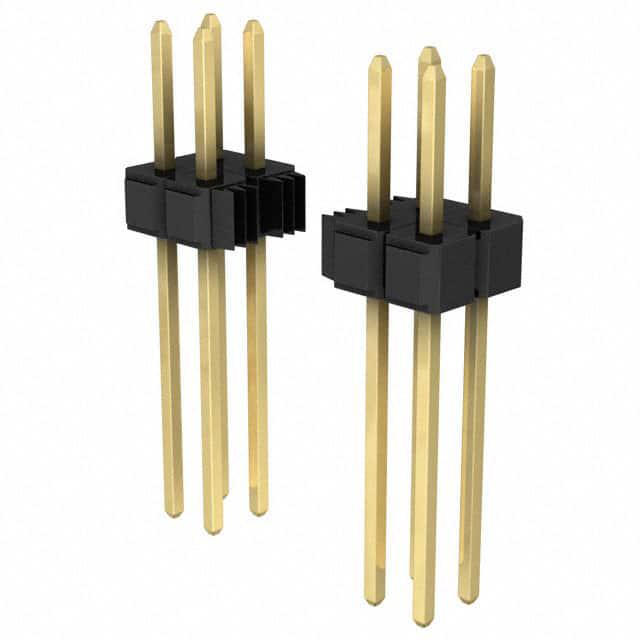 3M 矩形连接器 - 针座 - 公插针 929665-04-32-I
