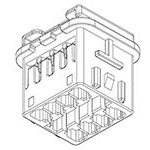 MOLEX 矩形连接器 - 外壳 5055960801