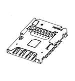 MOLEX 存储器连接器 - PC 卡插槽 1041681620