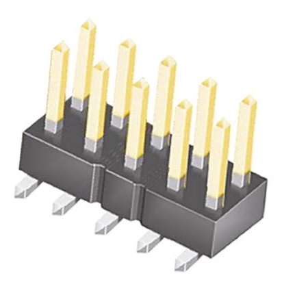 SAMTEC 矩形连接器 - 针座 - 公插针 TSM-117-01-F-DV