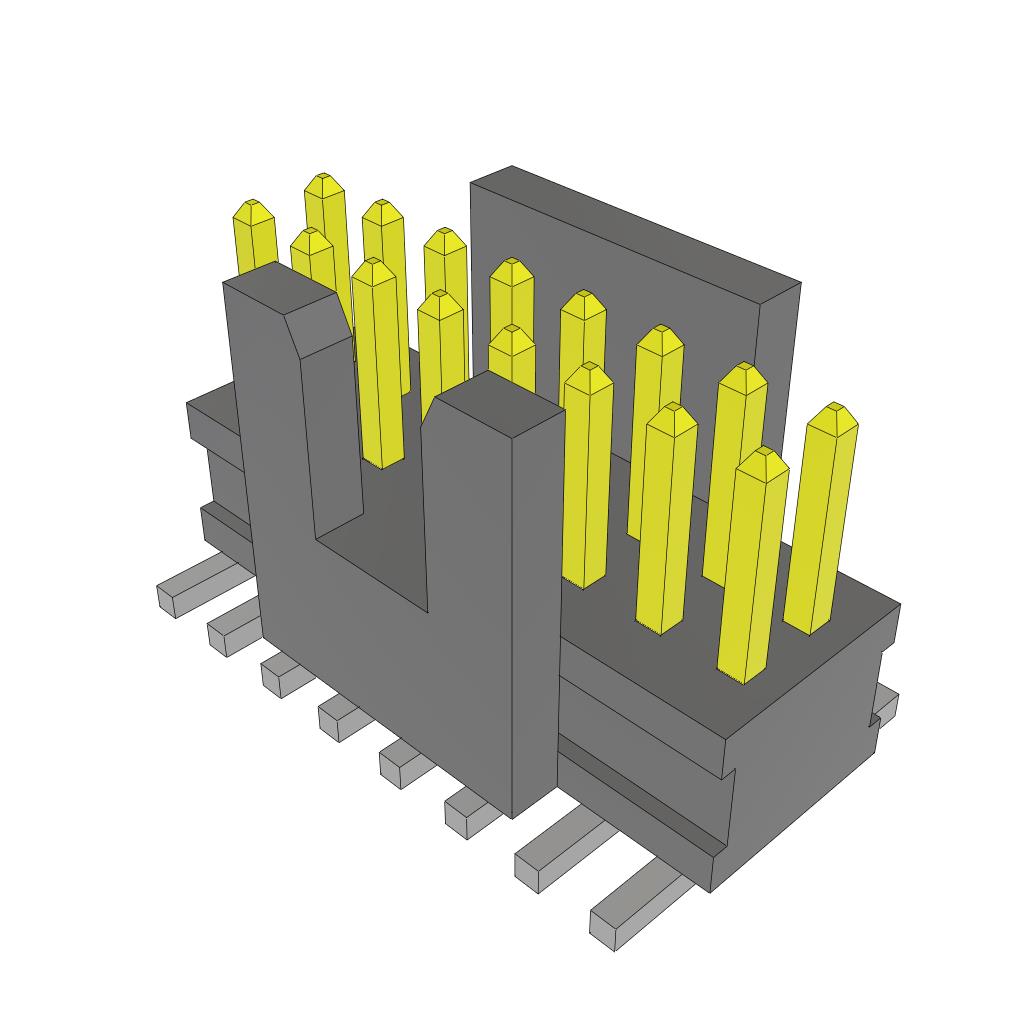 SAMTEC 矩形连接器 - 针座 - 公插针 FTSH-108-01-L-DV-K-A