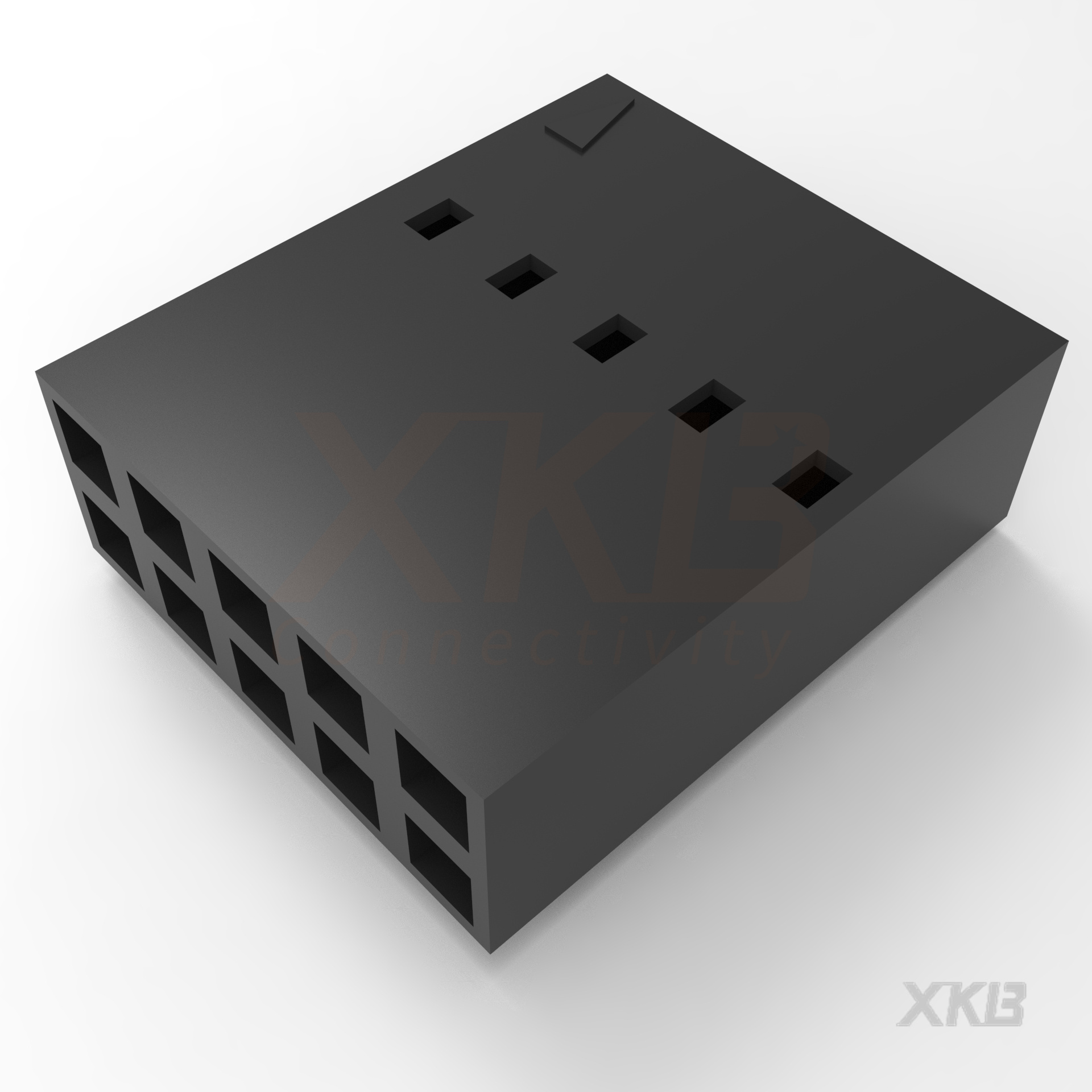 XKB CONNECTIVITY/中国星坤 矩形连接器 - 板载/直接线对板 X9555H-2x05E3-PT