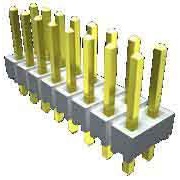 SAMTEC 矩形连接器 - 针座 - 公插针 HTSW-103-07-S-S