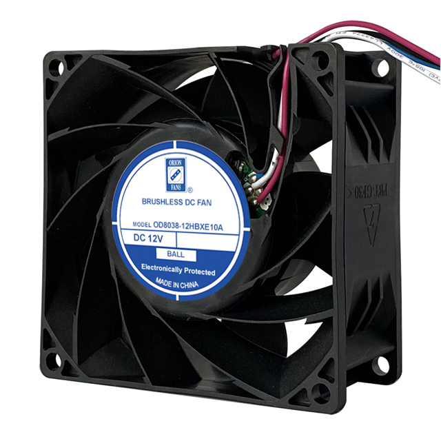 ORION FANS 风扇和热管理 OD8038-12HBXE10A