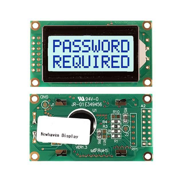 NEWHAVEN DISPLAY LED显示器件 NHD-0208BZ-FSW-GBW-33V3