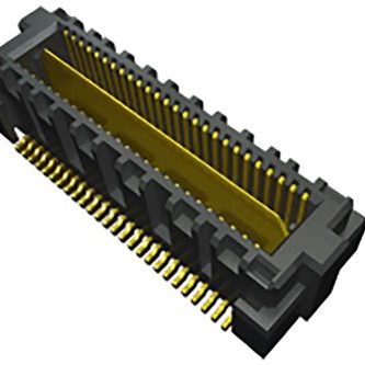 SAMTEC 矩形连接器 - 阵列/边缘型/夹层式（板对板） QMS-026-05.75-H-D-A-RT1