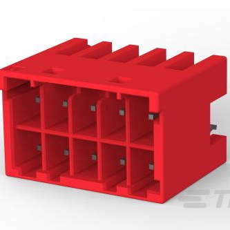TE CONNECTIVITY 矩形连接器 - 针座 - 公插针 3-1971906-5