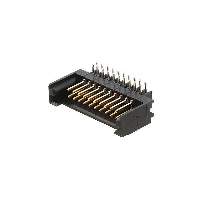 TE CONNECTIVITY 矩形连接器 - 针座 - 公插针 1-102589-2