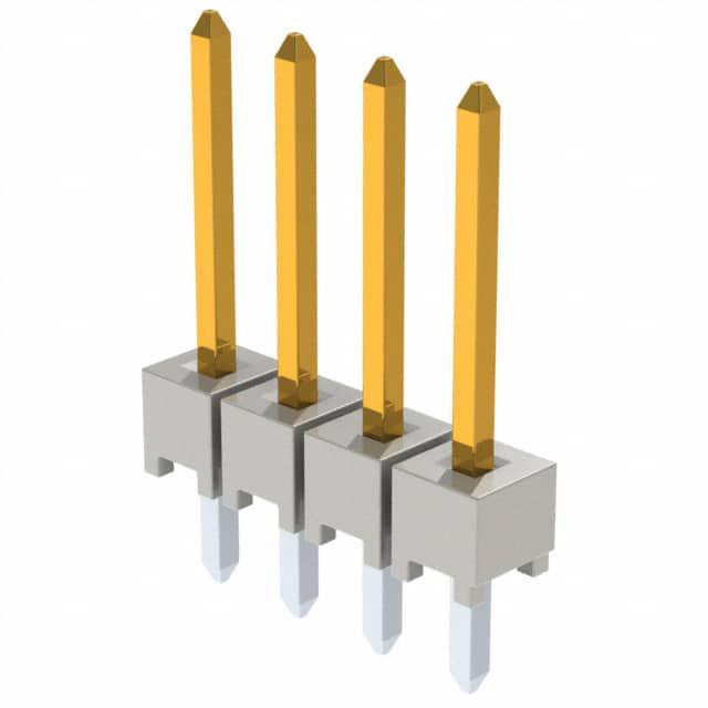 SAMTEC 矩形连接器 - 针座 - 公插针 HTSW-104-14-F-S