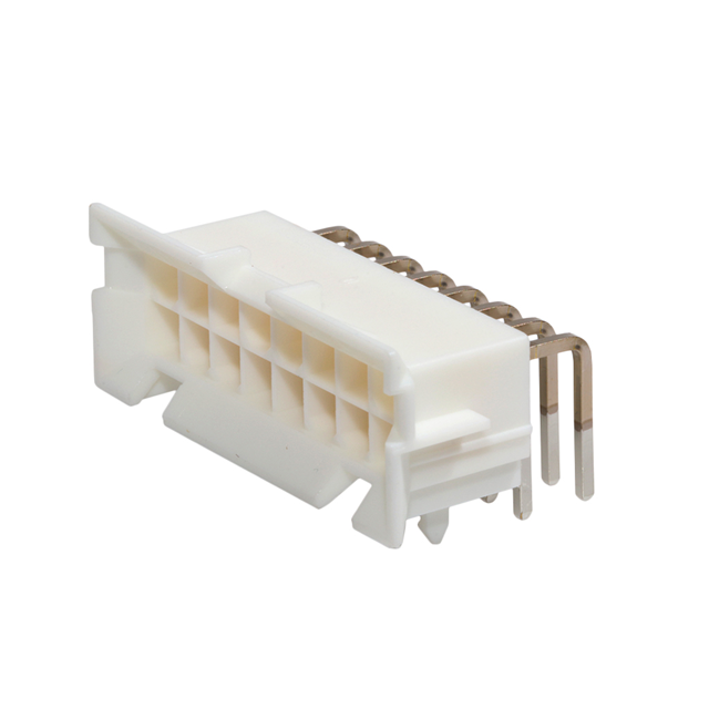 MOLEX 矩形连接器 - 针座 - 公插针 0015246163