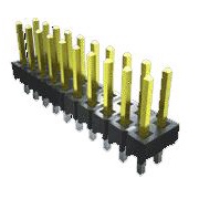 SAMTEC 矩形连接器 - 针座 - 公插针 TSW-104-14-T-S