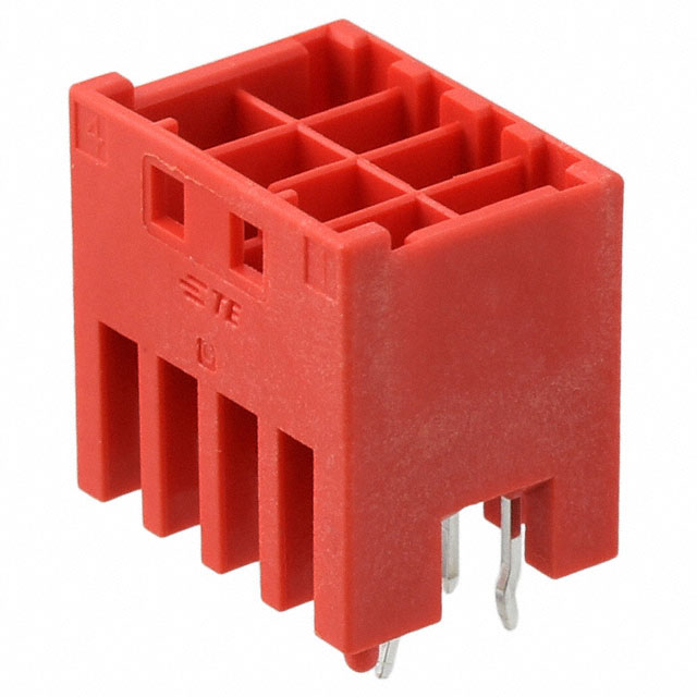 TE CONNECTIVITY 矩形连接器 - 针座 - 公插针 3-1971906-4
