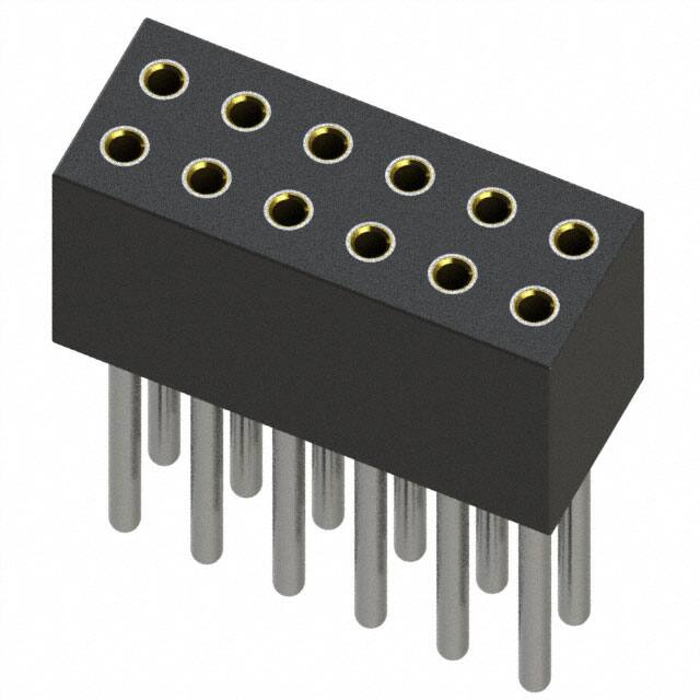MILL-MAX 矩形连接器 - 针座 - 插座/母插口 853-43-012-10-011000