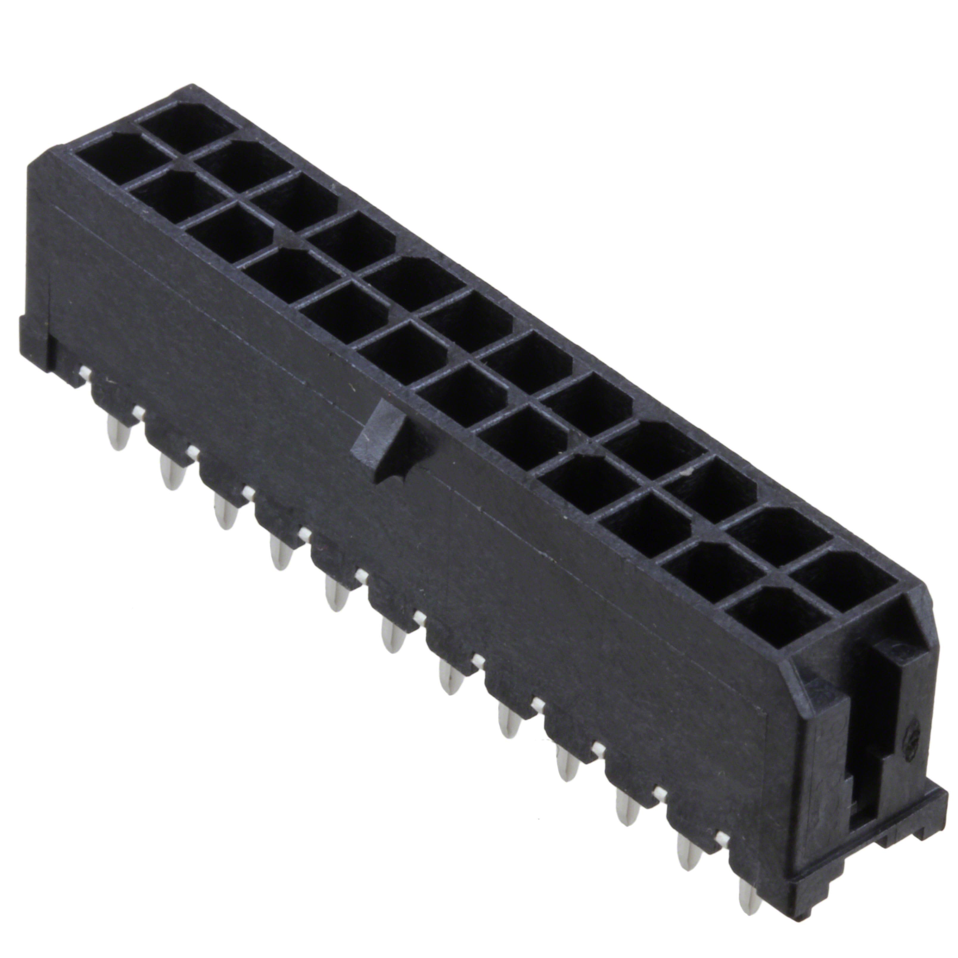 MOLEX 矩形连接器 - 针座 - 公插针 430452429