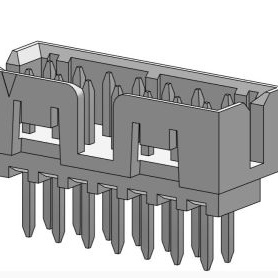 MOLEX 矩形连接器 - 针座 - 公插针 878311411