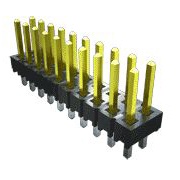 SAMTEC 矩形连接器 - 针座 - 公插针 TSW-110-07-F-D